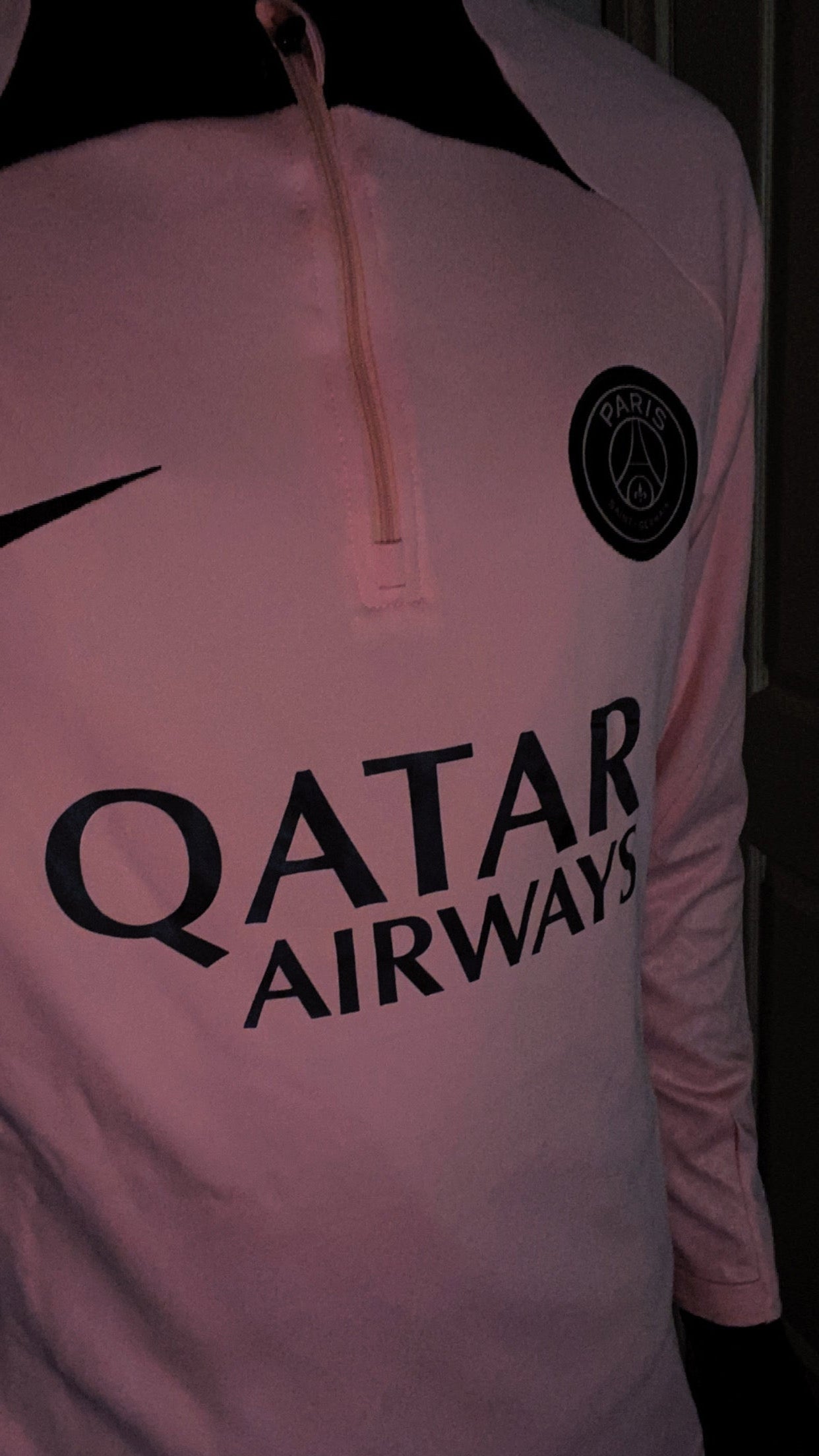 2022/2023 Psg Paris Saint-Germain Half-Pull Training Suit Pink Set