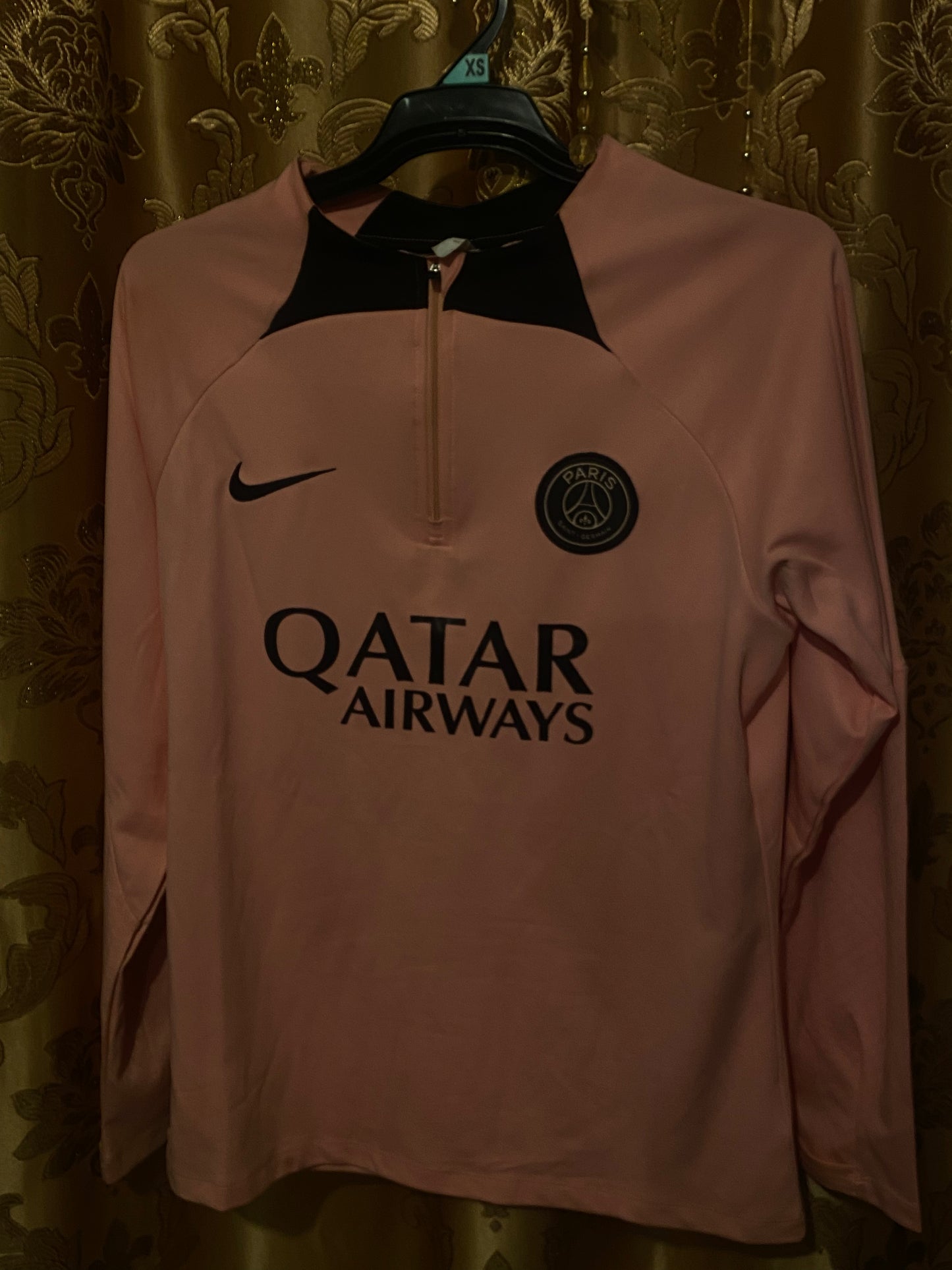 2022/2023 Psg Paris Saint-Germain Half-Pull Training Suit Pink Set