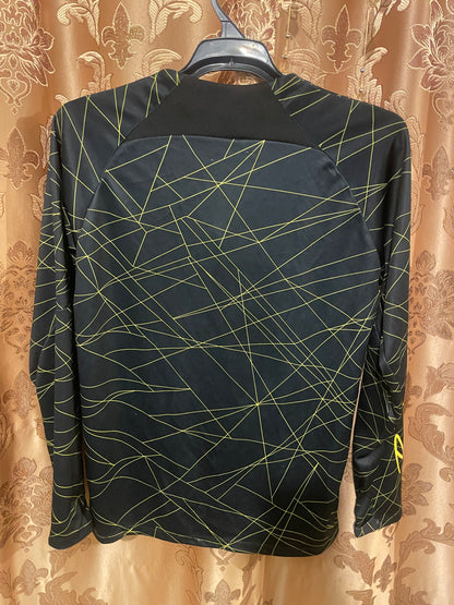 2022/2023 PSG Paris Saint-Germain Half-Pull Training Suit Black Gold Set